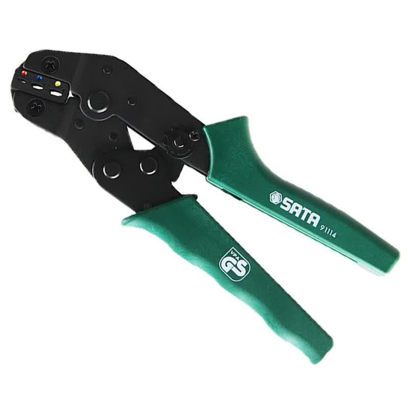 SATA Precision Insulated Terminal Crimping Pliers 7.5 inch