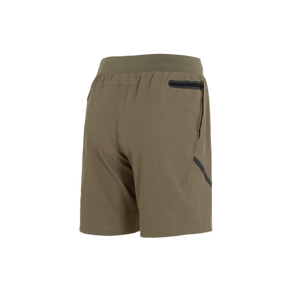Under Armour Solid Color Outdoor Running Mid Waist Casual Shorts Men shorts Dark-Olive-Green 1370378-361