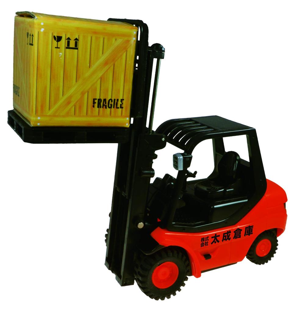 Doyusha 2.4GHz RC Construction Machine 1/20 Mini Forklift, Red, Electric Radio Control