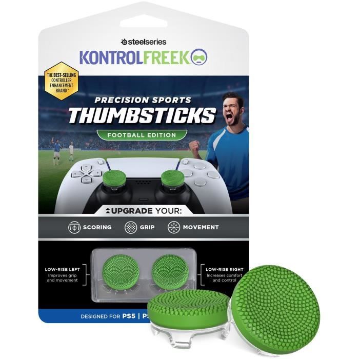 Thumbstick Precision Sports - KONTROLFREEK - 5104-PS5-EU - Football Edition - Pour manette Playstation 4 et 5 - Vert