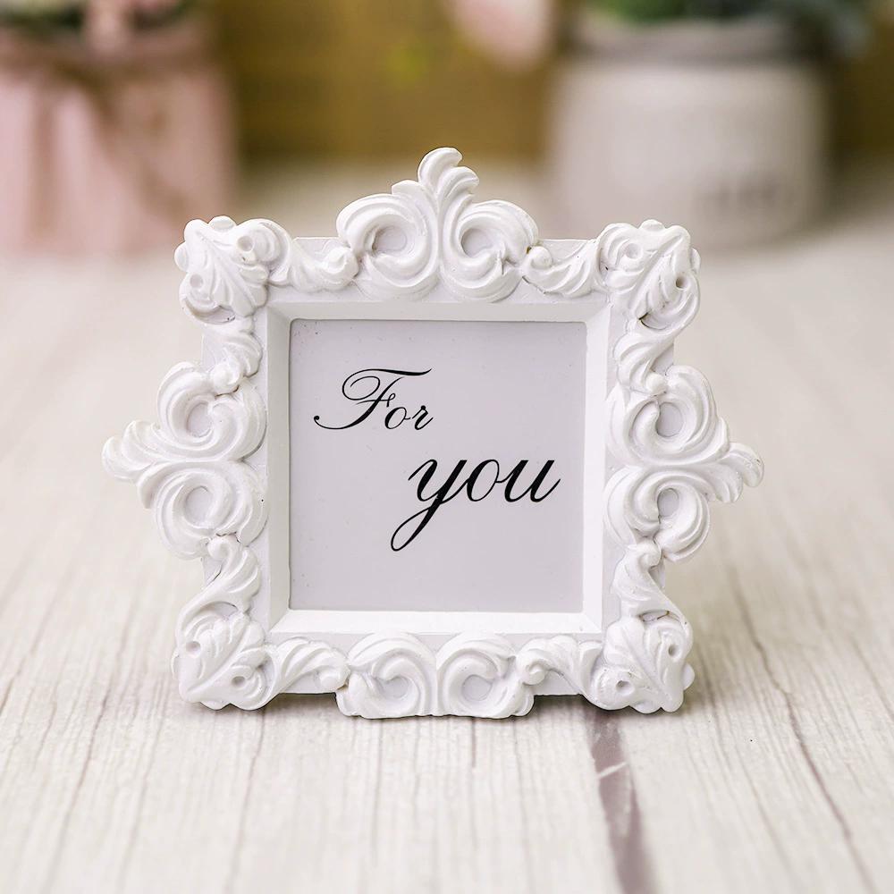 WTEMPO 1PC New Baroque Small Picture Frame, Vintage Festival, Party, Wedding and Other Small Gifts, Home Decoration Mini Picture Frame Decoration