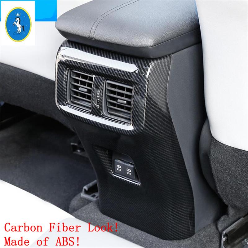 Auto Rear Armrest Box Anti Kick Air AC Vent Outlet Protect Panel Accessories Cover Trim For TOYOTA RAV4 RAV 4 XA50 - 2024