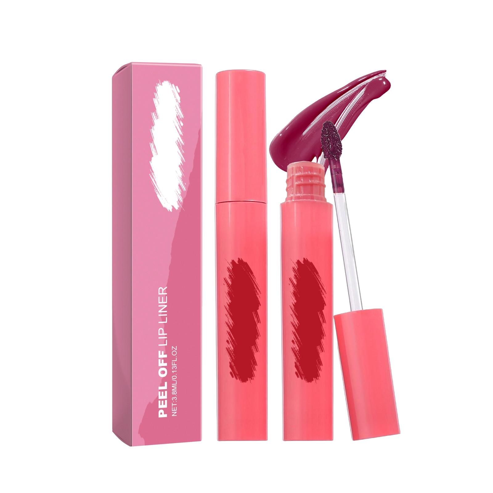 

Tear-off Lip Glaze Frosted Surface Long-lasting Non-stick Cup Easy To Color Non-fading Base Color Lip Makeup.3ML One Size