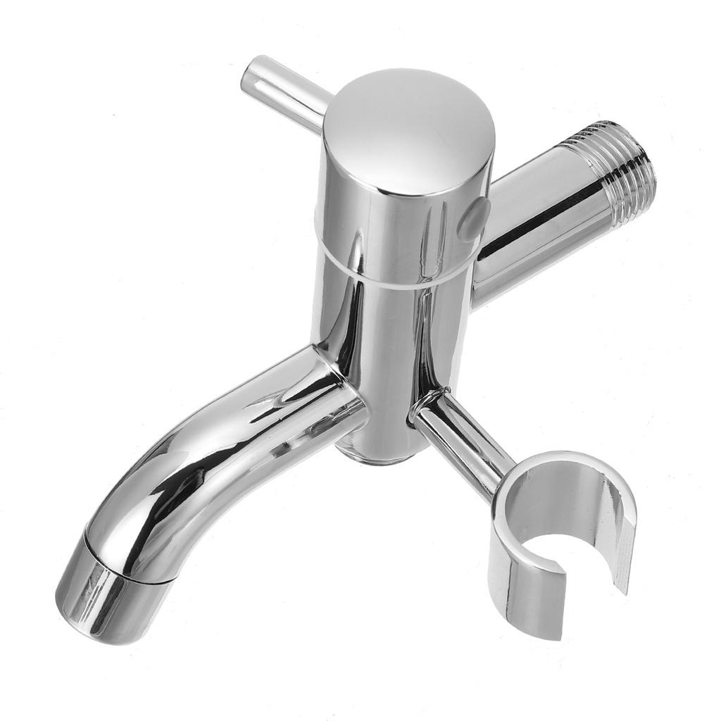 3-in-1 Bathroom Stainless Steel Bidet Spray Brass Tap 2 Functions Toilet Bidet Rinse Set and 2m PVC Hose