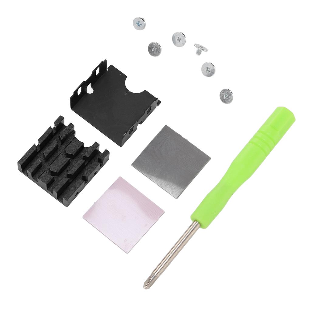 M.2 2230 SSD Heatsink PC M.2 PCIE NVME SSD Double Sided Heat Sink Cooler with Thermal Silicone Pad for Computer