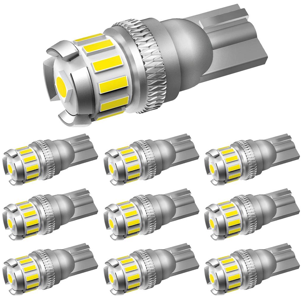 OXILAM T10 LED, White, High Brightness, Explosive Light, Built-in CANBUS Canceler, Positioning Lights, License