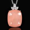Hot Sale Big Cushion Cut Green Emerald Necklace Luxury Accent Chair Statement Fine Jewelry for Women Wedding Engagement Gift