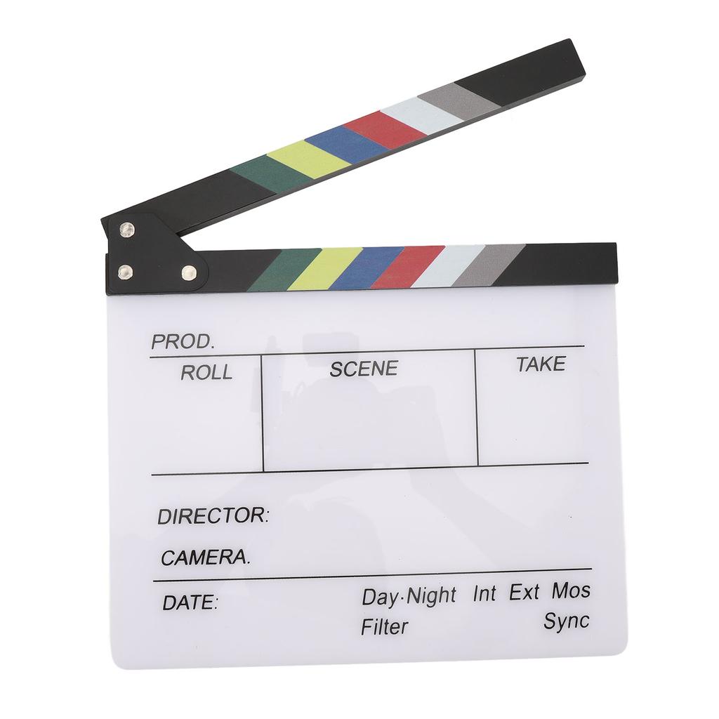 Movie Clapboard Acrylic Letters Display Scene Clapper Clap Board for Advertising Music Videos Docume