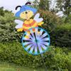 Bunte drehende Vogelscheuche Windmühle Outdoor-Dekoration Kunststoff Stoff Konstruktion Für Rasen Terrassen Landschaftsdekoration