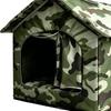 Cooling Outdoor Cat House Summer Kitten Nest Cool Down Pet Cave for Pet Parents Trainers Animal Lovers Apartment Home Office