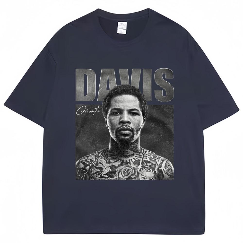 Tank Gervonta Davis Vintage Style Tshirt Sport Boxing T Shirts Oversized Men's Fashion Oversized  T-Shirts Streetwear Gift