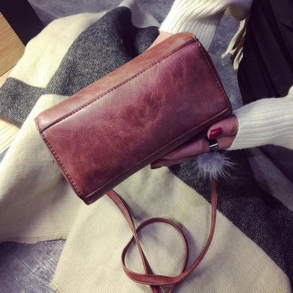 Leather Top-handle Bags Small Shoulder Crossbody Handbags MIT