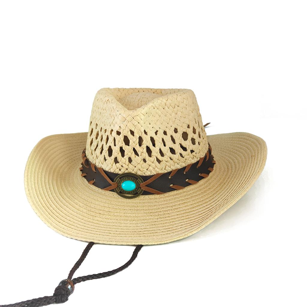 Hollow Western Cowboy Hat Men And Women Summer Beach Hat Party Stage Cowboy Hat Outdoor Knight Hat Fishing Hat