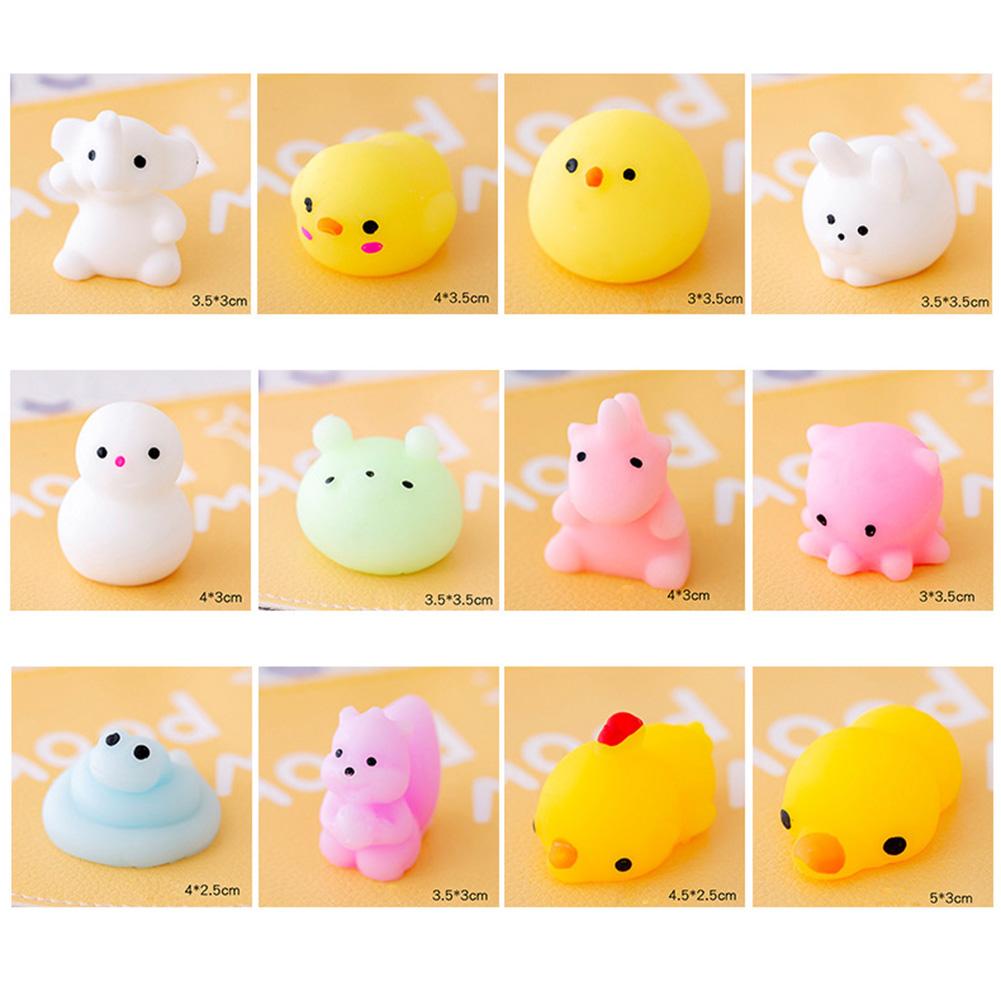 

2 шт. TPR мягкая клеевая антистрессовая игрушка мини мягкая случайный стиль сенсорные игрушки для вечеринки