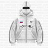 2025 Trendy Double Zipper Y2K Double Hoodie Unisex Jacket with POG GHB Print - European & American Style