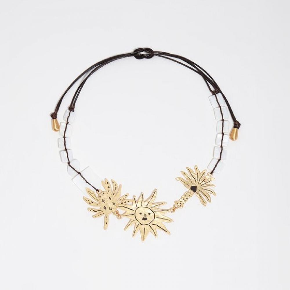 

Bimba Y Lola Brushed Gold Animal Necklace Sun Gold B265aiu004gof Gold/FREE