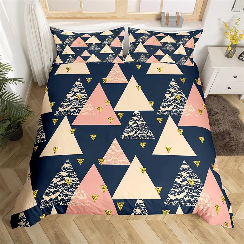 Пододеяльник с изображением заката и геометрическим узором Ombre — фото 9