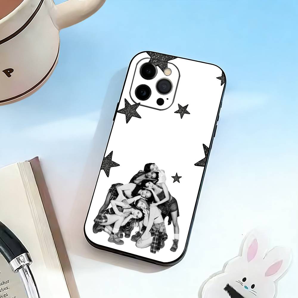 Group singer-KATSEYE   Phone Case For iPhone 17,16,15,14,13,12,11 Plus,Pro Max,XS,Soft Silicone Black Cover iPhone17air