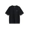 Li Ning T Shirts Unisex Black Crew Neck Moderate Other ATSU603-1
