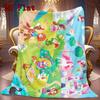 Castle Garden 2D Flat Pattern Flannel Blanket High quality All Seasons Warmth and Comfort Perfect for Christmas Gifts.MMT0918360