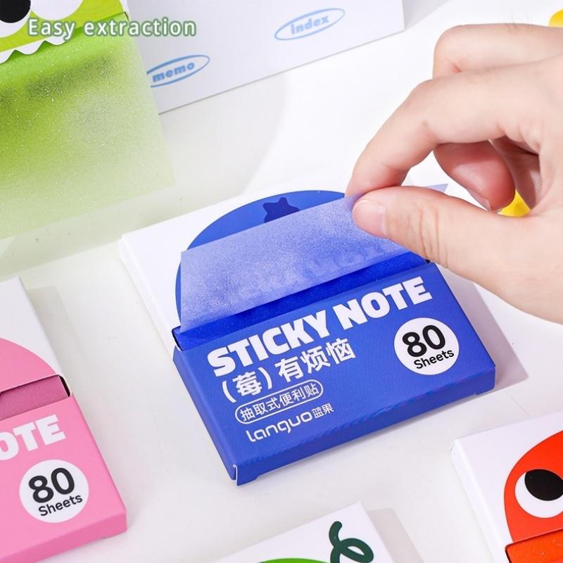 1/6pcs Fruit Sticky Notes 80 Sheets/Pad Self-Adhesive Cartoon Memo Pads Pastel Post Memo Notes Office Stationery