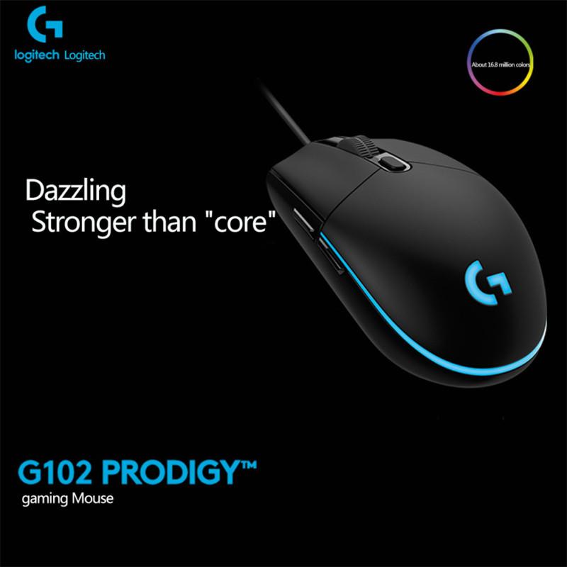 G102 Второе поколение RGB Профессиональная игровая оптическая проводная мышь – купить по низким ценам в интернет-магазине Joom