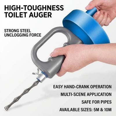 Handheld Extendable Sink Toilet Drain Unblocker 5/7/10 Meters Sewer Pipe Plunger Dredge for Bathroom Kitchen Cleaning Tools