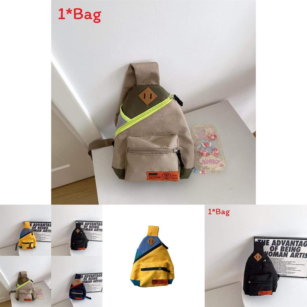 Trendy Unisex Toddler Crossbody Bag With Breathable Material For Preschool Kids