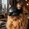 Comfortable Cat Face Mask Bat Mask, Funny Helmet, Hat Cosplay Costume, Adjustable Pet for Holiday Costume Gear Halloween Party Photo Props,
