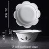 Hotel Tableware: Ceramic Oval Soup Plate with Portable Alcohol Burner for Heat Preservation