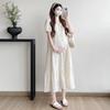 High-End Embroidered Mid-Length Maternity Dress - Summer 2026 Collection