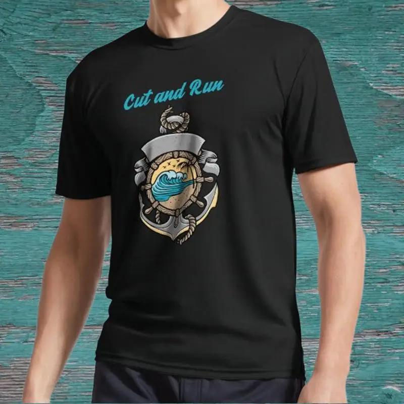 

New Cut and Run Anchor logo Active American T Shirt Funny Size S to 5XL 5XL різнокольоровий