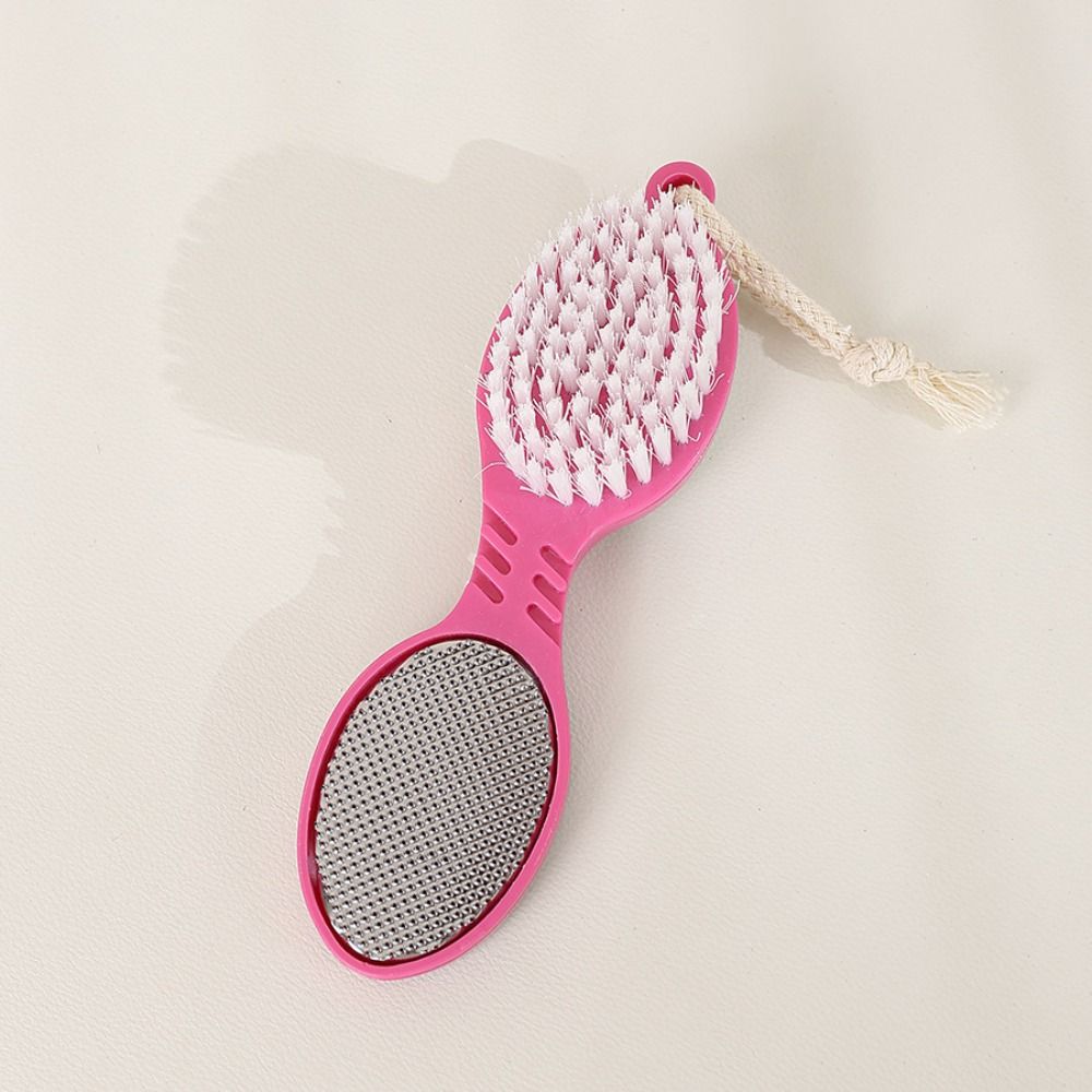 

4 in 1 Foot Cleaning Brush Pedicure Foot Stone Durable Callus Brush розовый