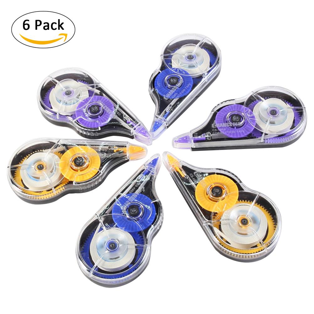 Buy 8M*6PCS 48M Affordable Student Correction Tape Office Correction