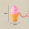 Mini Porte-clés Gourmand Décompression Jouet Anti-stress Mignon Burger Sushi Avocat Durian Pendentif Sac à Dos Décor