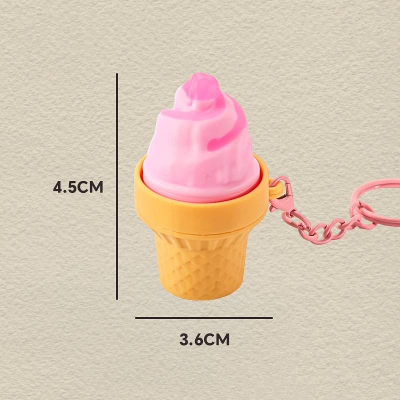 Mini Porte-clés Gourmand Décompression Jouet Anti-stress Mignon Burger Sushi Avocat Durian Pendentif Sac à Dos Décor