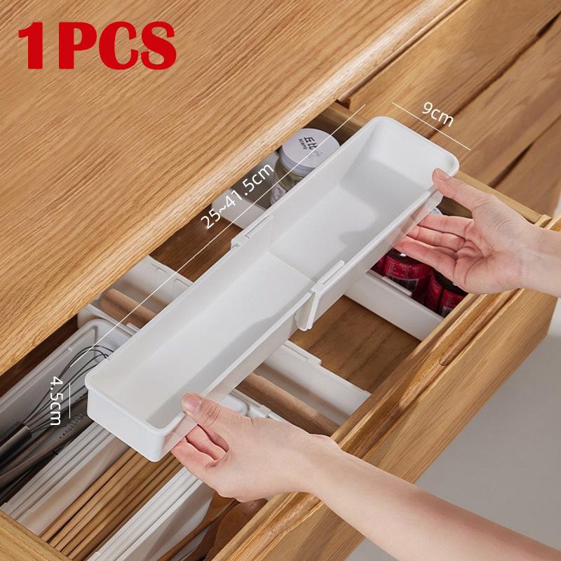 Drawer Organizer Box Retractable Kitchen Compartments Underwear Desktop Cutlery Utensil Storage Box Classification Sock Holder 1340₽