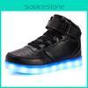 USB-wiederaufladbare leuchtende Sneaker für Kinder, High-Top-Freizeitschuhe mit Wärme und Langlebigkeit