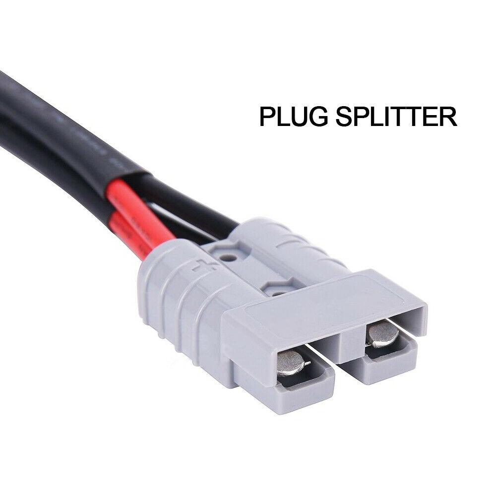 1 In 2 Forklift Charging Plug Power Connector 50A 12 AWG For Anderson Plug Connector Double Y Adapter 6mm Automotive Cable