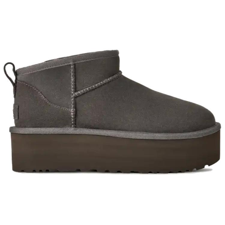 (WMNS) UGG Classic Ultra Mini Platform Boots 'Charcoal Grey' Women's 1135092-CHRC