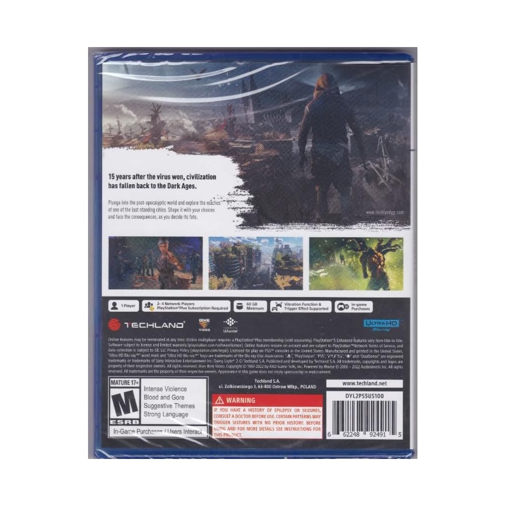 Dying Light 2 Stay Human North America Version for PS5 Action Adventure Game