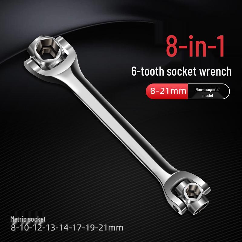 Niemiecki 52-w-1 Wielofunkcyjny Zestaw Kluczy Nasadowych i Uniwersalny Klucz z Obrotową Głowicą 8-w-1