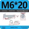 Galvanized Hex Bolt & Nut Set with Washer, Anti-slip, 4.8 Grade, Cross Flange Head, M4-M8 Sizes.