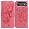 For iPhone 17 Air Case Butterfly Imprinted Wallet Stand PU Leather Flip Phone Cover with Strap