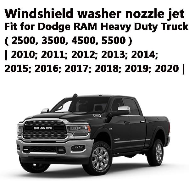 4805742AC Pasuje do dysz spryskiwaczy RAM Premium Pasuje do samochodów ciężarowych Dodge RAM 1500-5500 2009-2024 Dysza strumienia płynu do spryskiwaczy szyby | Łatwy w montażu