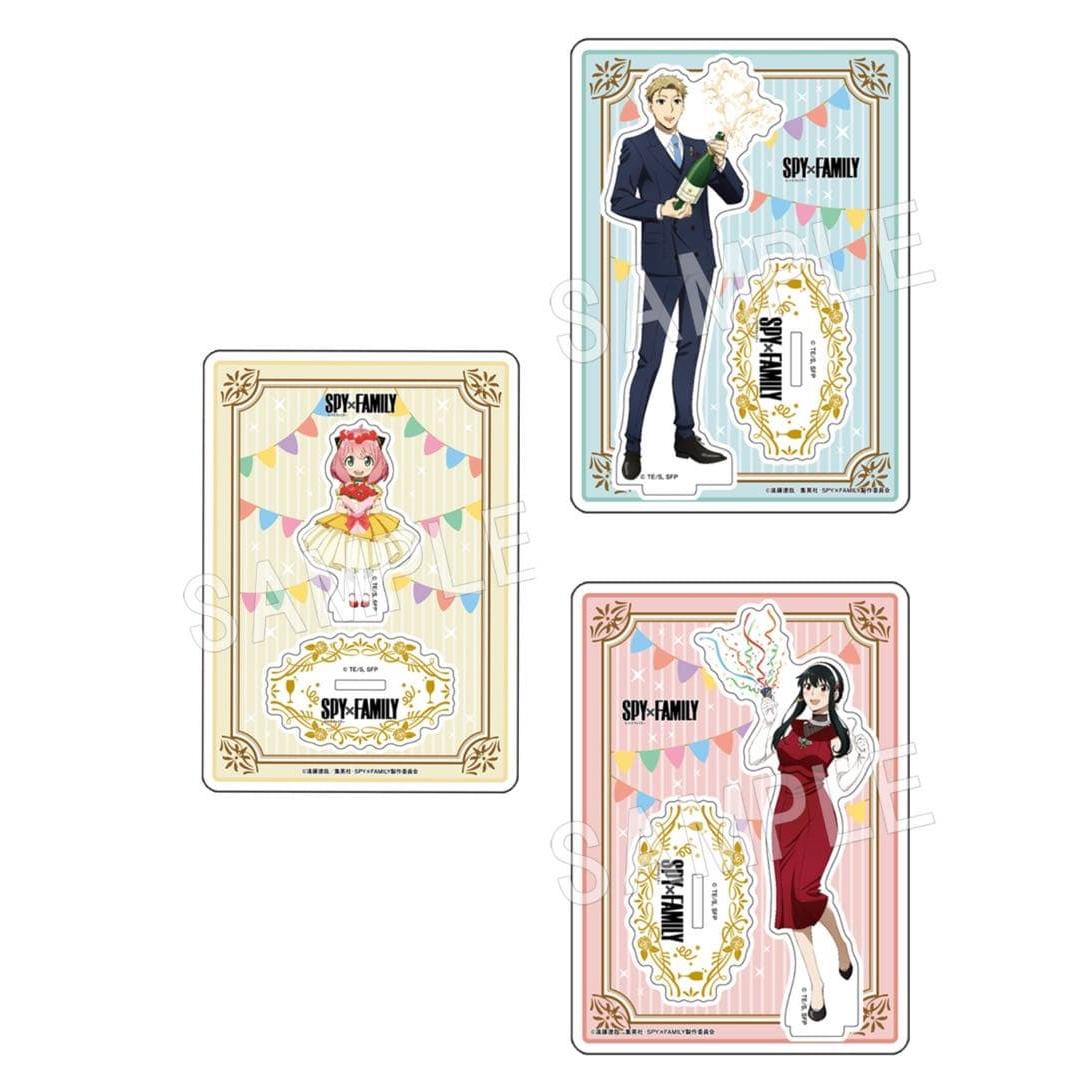 Used SPYFAMILY Spy Family Acrylic Stand 3 Piece Set