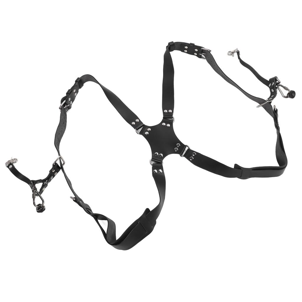 Camera Harness Shoulder Strap with Quick Release Buckles Adjustable Dual Shoulder Leather Camera