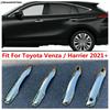 For Toyota Venza / Harrier  - 2024 Car Door Handle Decoration Protective Cover Trim Auto ABS Chrome Accessories Exterior