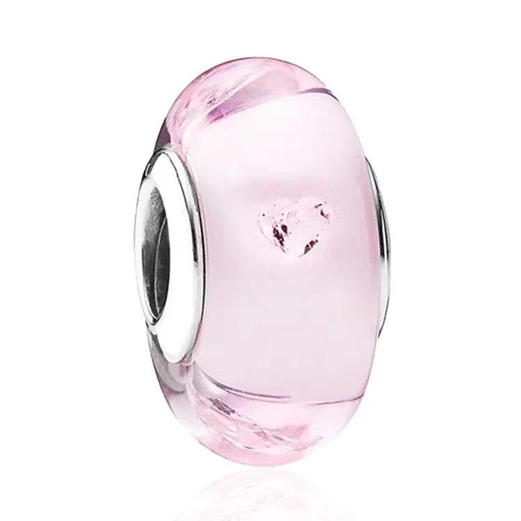 Copper Murano Glass Charms Fit Original Bracelets Round Murano Glass Charms Beads Diy Women Jewelry Gifts For Women