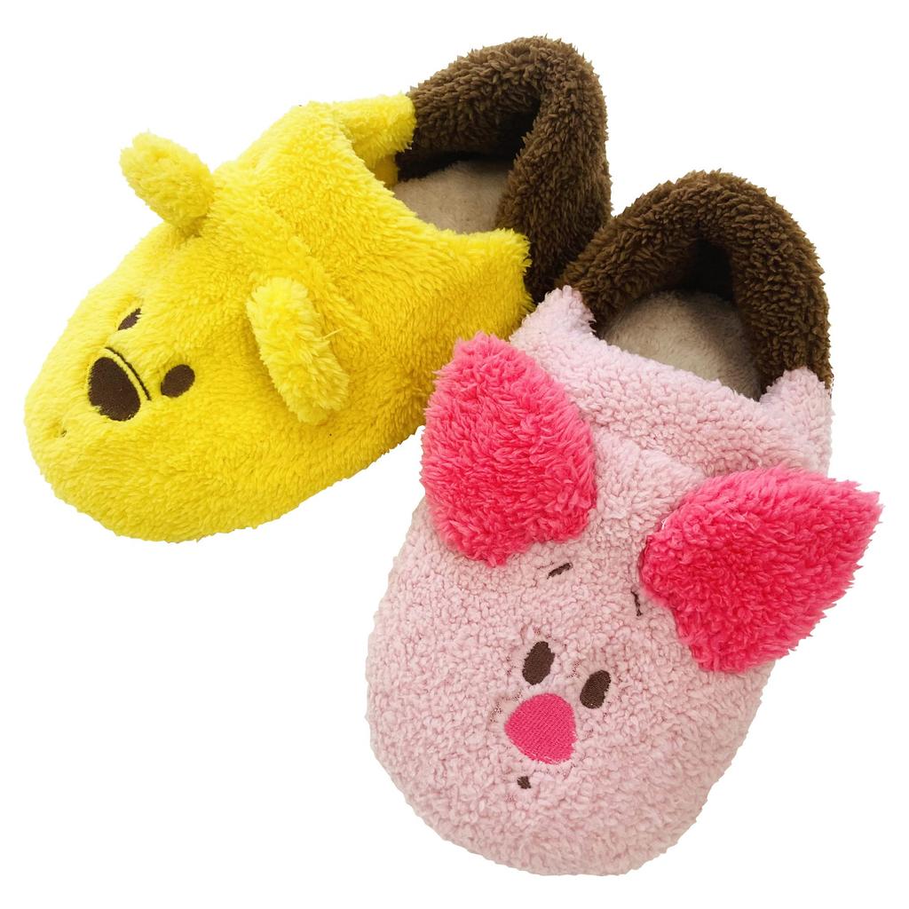 MORIPiLO Sanrio Indoor Winnie the Pooh and Sizes Slippers, Piglet, Pink, 23-25cm